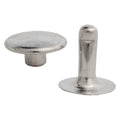 RIVET EN LAITON NICKELÉ AVEC TÊTE MÂLE/FEMELLE N° 33 - 50 pièces