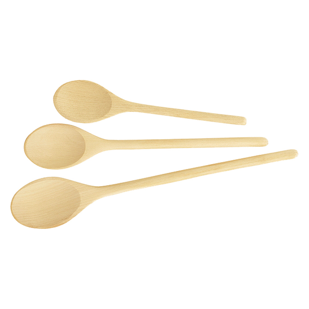 CUCCHIAI OVALI LINEA 'WOODY' art. 637414 - set 3 pz (20 - 25 - 30 cm)