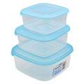 VIERECkIGE KUNSTSTOFFDOSE SET „FRIGO BOX“ Wolke