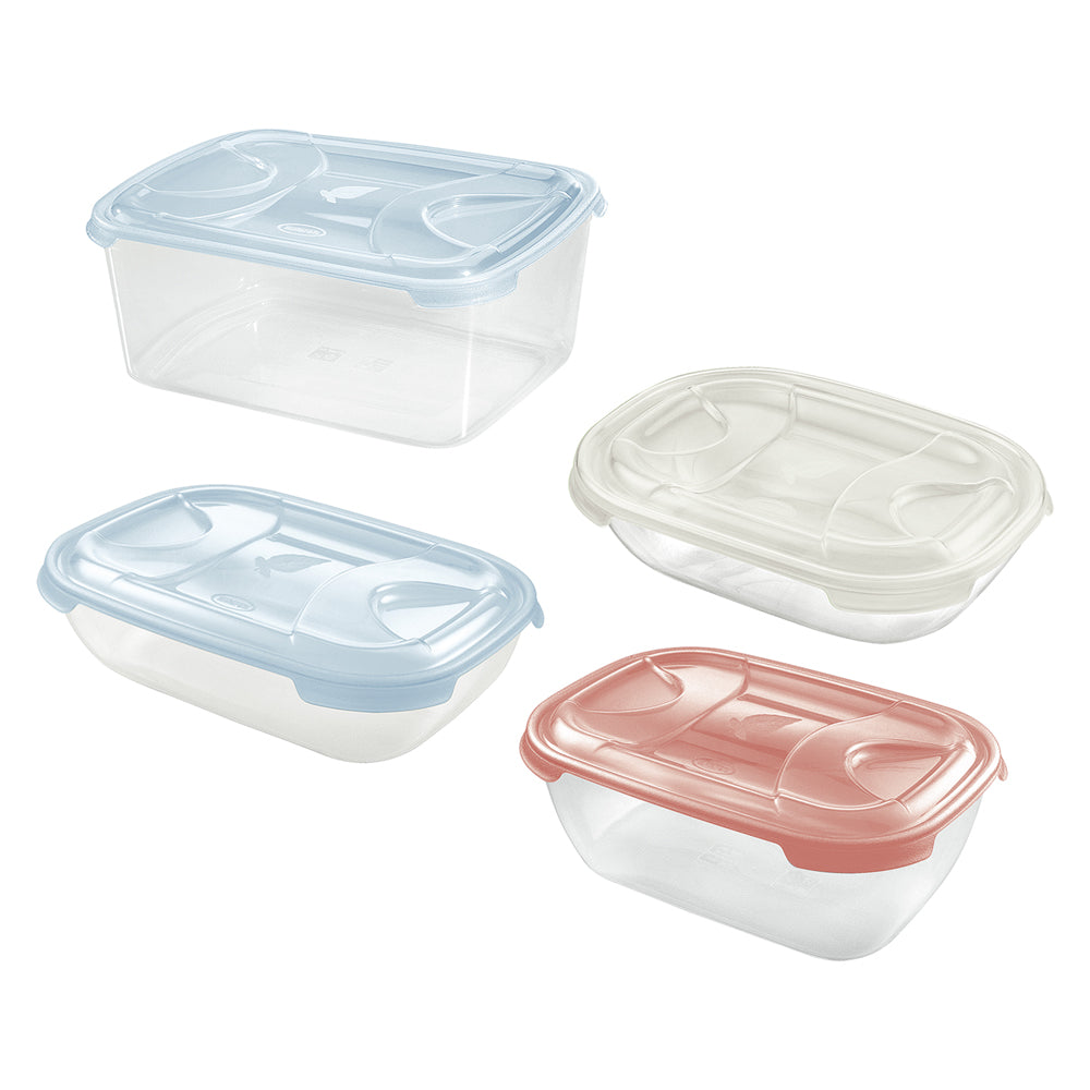 RECHTECKIGER KUNSTSTOFFBEHÄLTER „FRIGO BOX“ 5l 31x24xh.10,2cm transparent