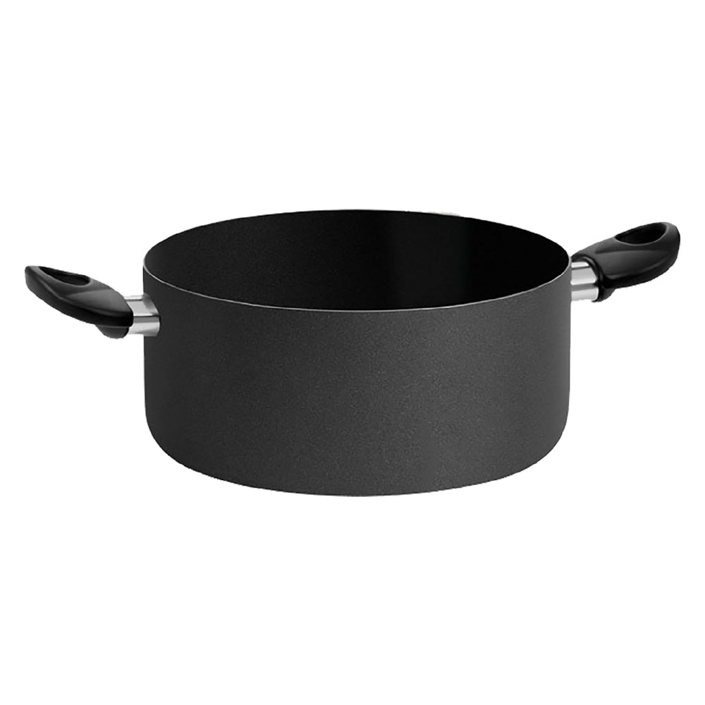 KOCHTOPF ZWEI GRIFFE „BLACK LINE“ Ø 16 cm – H. 8 cm – Fassungsvermögen 2,5 l