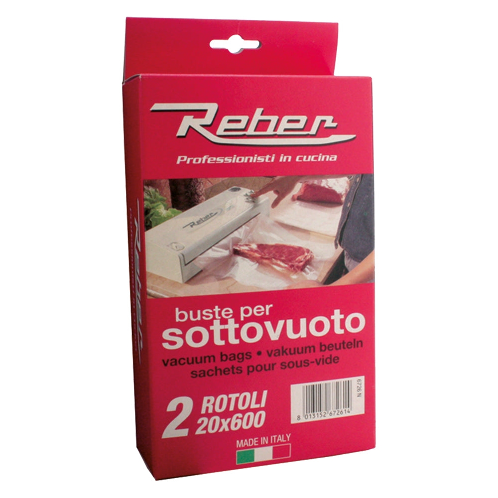 SACS SOUS VIDE EN ROULEAUX EMBALLÉS N° 2 rouleaux 30 cm x 6 m