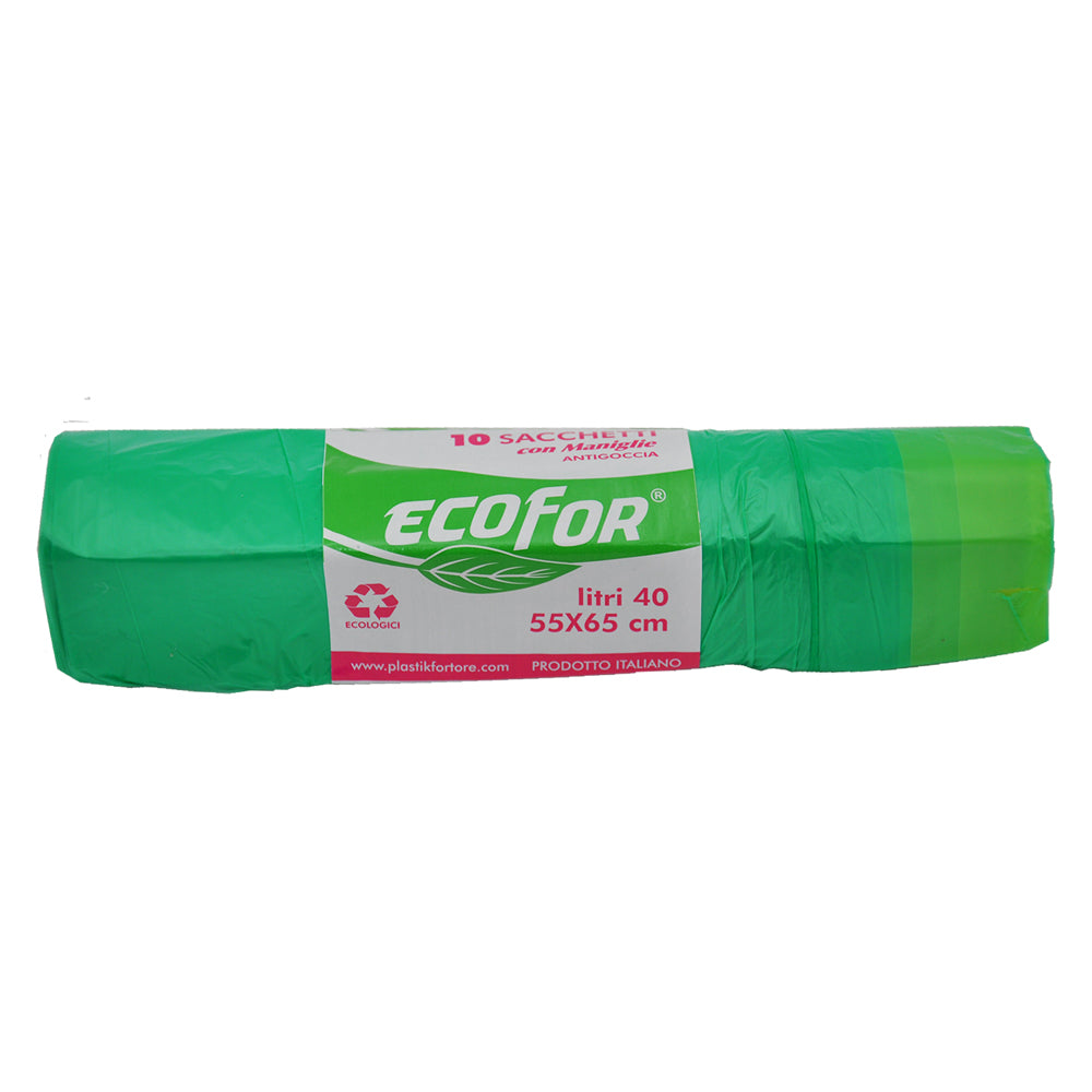 SACS POUBELLE POUR DÉCHETS MÉNAGERS 70x110 cm - rouleau de 10 pièces bleues