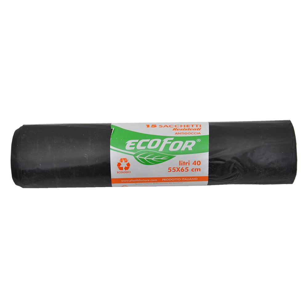 SACS POUBELLE URBAINE « RÉSISTANTS » 70x110 cm - cf. 8 pcs - 110 L - noirs