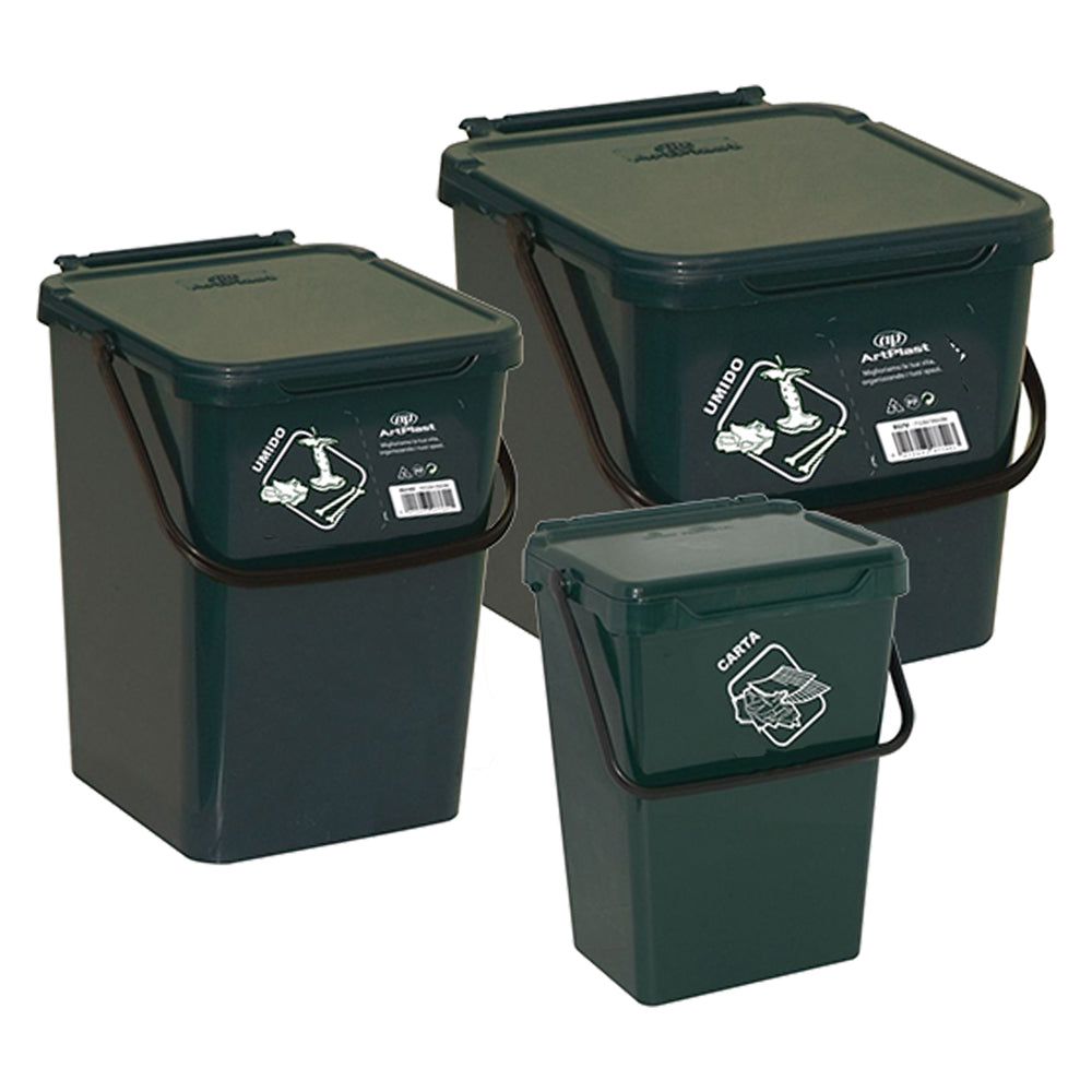 SEAU DE TRI SÉLECTIF 10 litres - cm 23 x 24 x 30