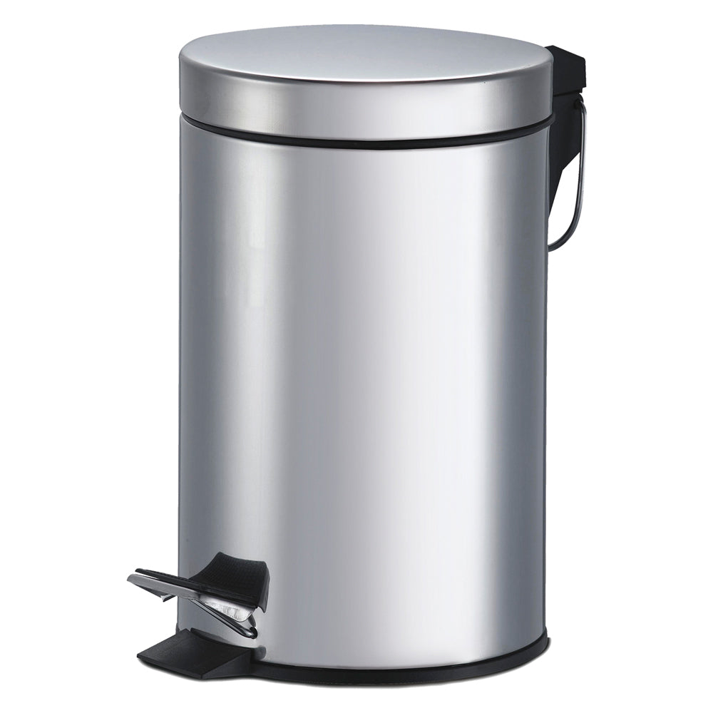 POUBELLE RONDE EN ACIER h.26 - Ø 20 cm