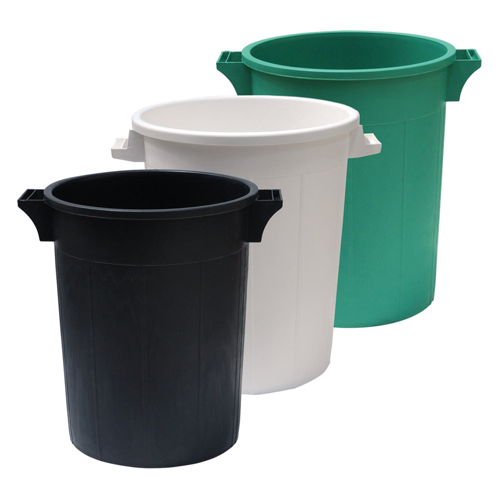 MÜLLEIMER STAPELBAR 120 L - Ø 53 x H 79 cm - schwarz