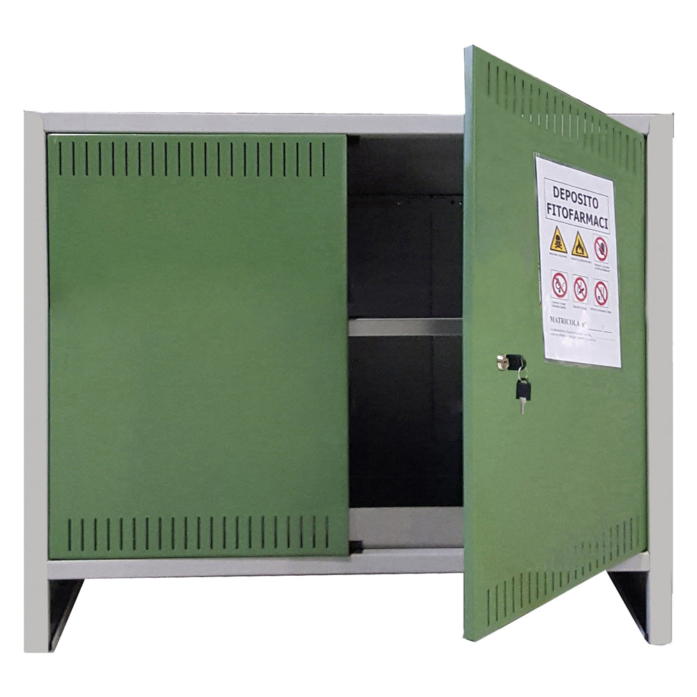 ARMOIRE DE RANGEMENT PRODUITS PHYTOSANITAIRES 'PRATIKO' 2 portes - L.100 x P.40 x H.80 cm - bas