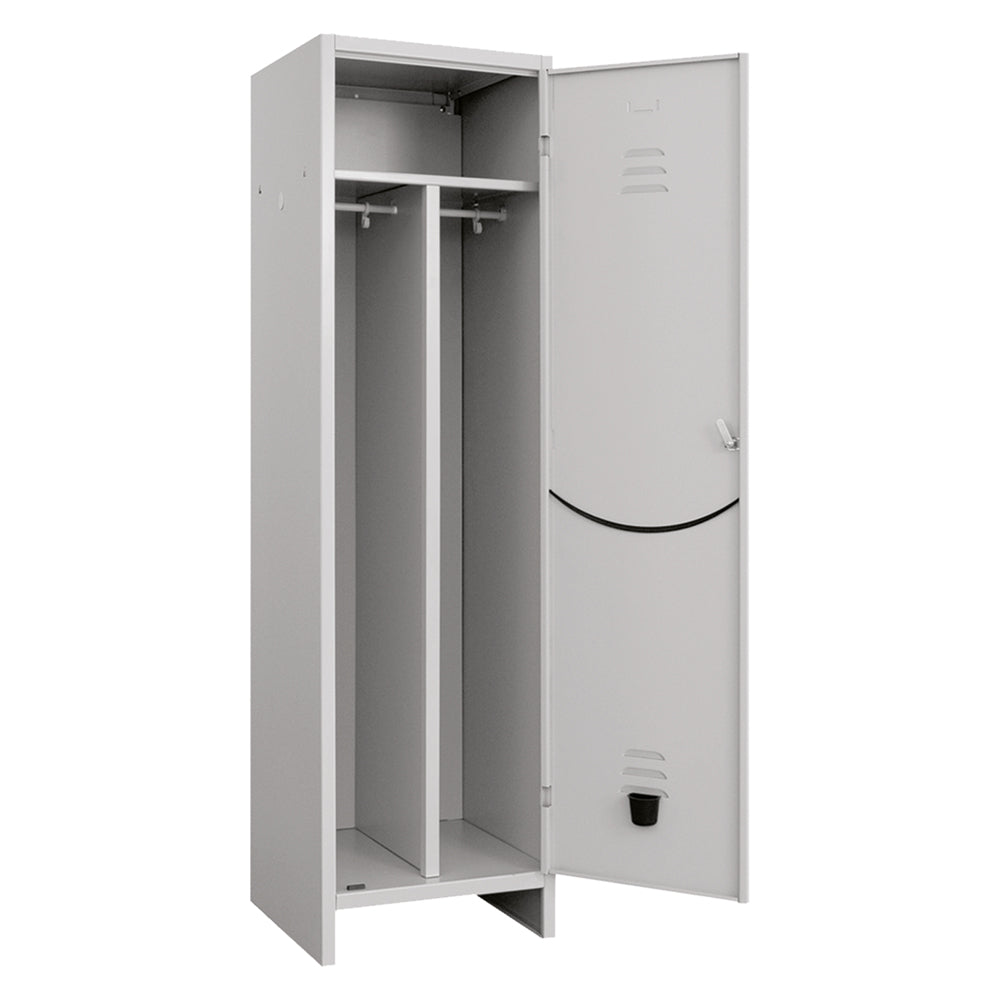 UMKLEIDESCHRANK 'SCHMUTZIG/SAUBER' ca. B.50 x T.50 x H.179,5 cm