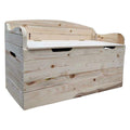 COFFRE AVEC DOSSIER 100 x 40 x h 60 cm - bois clair