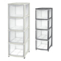CASSETTIERA 'COVER LINE' colore trasparente/bianco