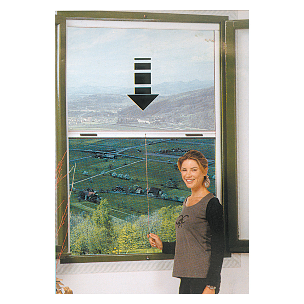 ROLLO-INSEKTENSCHUTZGITTER VERTIKAL 120 x 240 cm braun RAL 8017