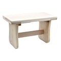 SGABELLO 'BASSO' cm 35 x 18 x h 21,5 - legno chiaro