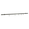 BARRE PORTE-USTENSILES EN KIT tube finition nickel satiné