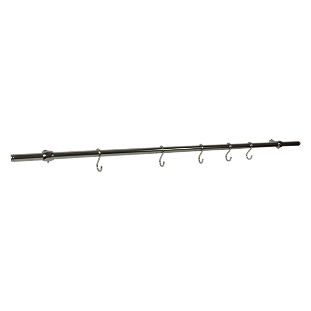 BARRE PORTE-USTENSILES EN KIT tube finition nickel satiné
