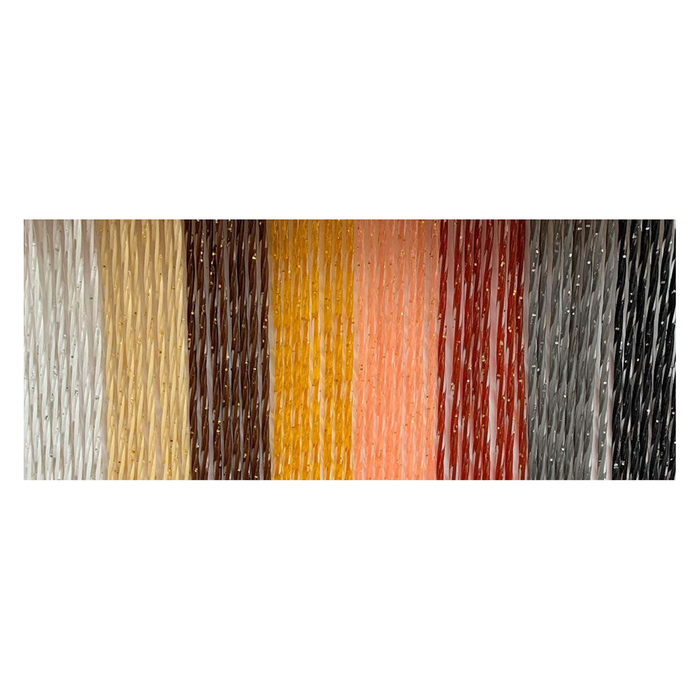 SPIRALTENDA 'ACQUARIO' 140 x 240 cm - grau/Glitzer silb.