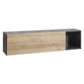 WAND-/HOCHSCHRANK SERIE „VITTORIA“ 30 x 140 x H.35 cm – Eiche/Anthrazit