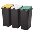 Mülleimer-Set 'BIDO' für die Mülltrennung, 45 Liter, 29 x 39 x 64,2 cm