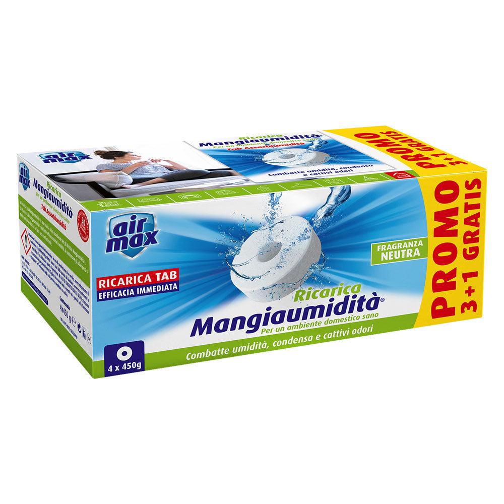 NACHFÜLLER LUFTENTFEUCHTER 'AIR MAX' 4 x 450 g - Lavendel