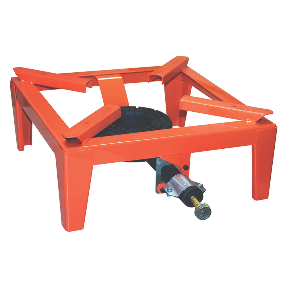SCHWERER GASKOCHER 'DAVIL' 28,5 x 28,5 cm – (Stärke 2 mm) – Brenner 3,5 kW