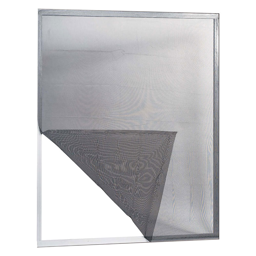 ZANZARIERA IN POLIESTERE ADESIVA PER FINESTRE 'ECCO' cm 120 x 160 col. grigio