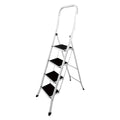 TRITTHOCKER MIT HOHEM HANDLAUF 'BASIK-TALL' 4 Stufen - geöffnet cm 87,5 x 49,5 x H.155,2