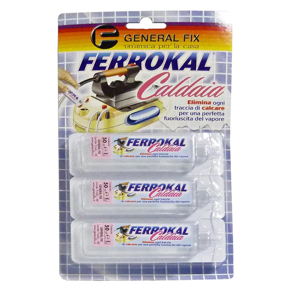 ENTKALKER FÜR DAMPFBÜGELEISEN 'FERROKAL CALDAIA' 3 Flaschen à 20 ml