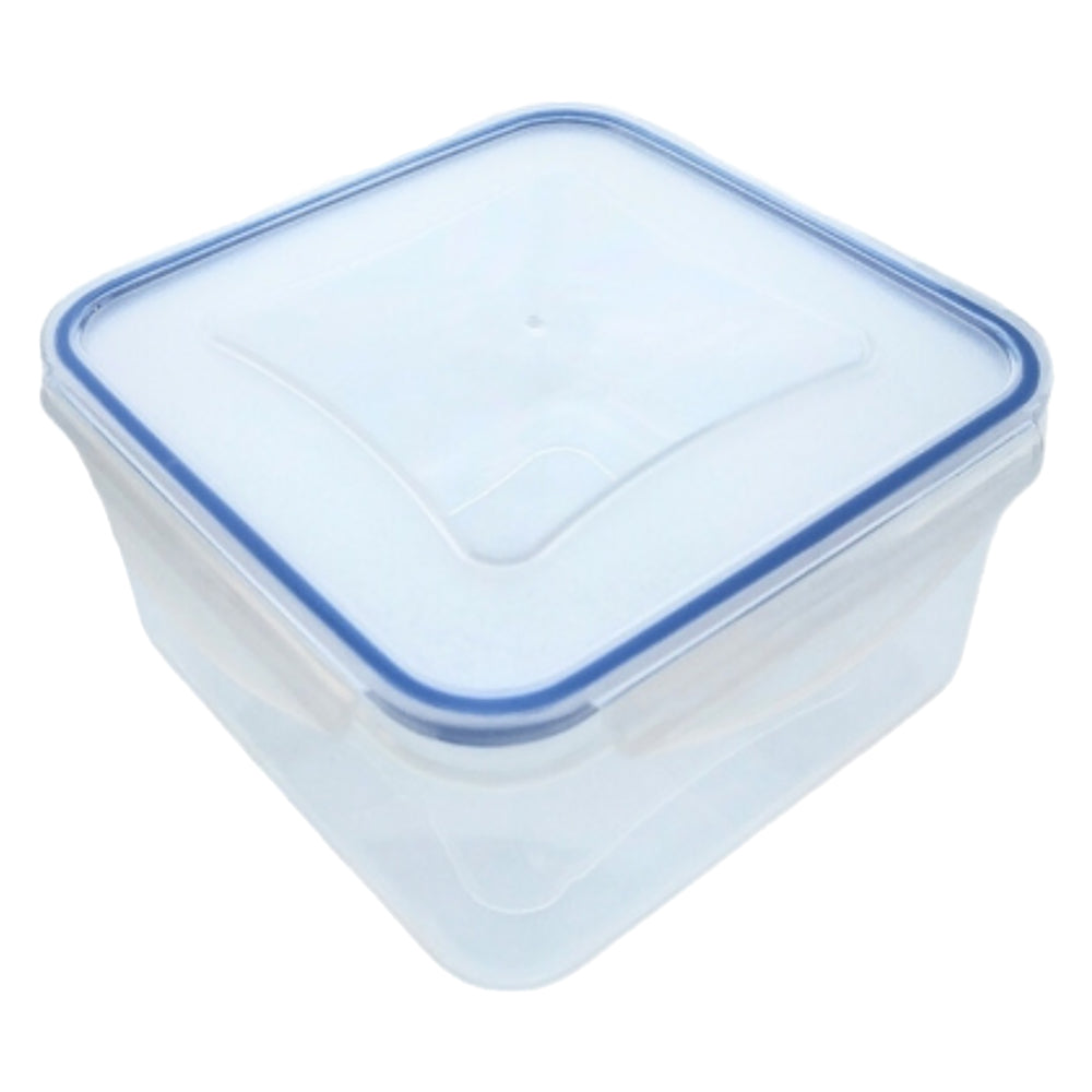 QUADRATISCHER PLASTIKBEHÄLTER 'SUPERLOCK' 1,2 Liter - 15,5 x 15,5 x H. 4,8 cm