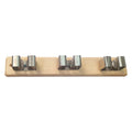BARRE PORTE-TORCHONS SUPPORT BOIS 3 places