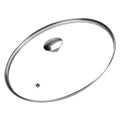 COPERCHIO VETRO E ACCIAIO ‘ALLEGRO INOX’ Ø cm. 22