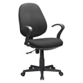 CHAISE DE BUREAU noire - 60 x 58,5 x H. 90,5 / 102 cm