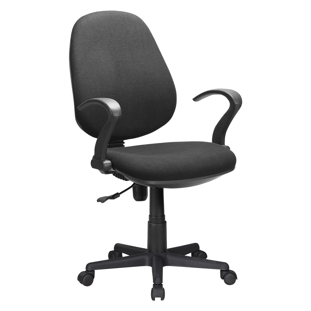 CHAISE DE BUREAU noire - 60 x 58,5 x H. 90,5 / 102 cm