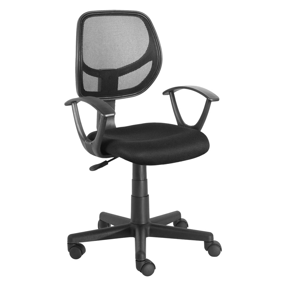 Bürostuhl schwarz – 54 x 56,5 x H. 86 / 97,5 cm