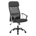 CHAISE DE BUREAU noir - cm 64 x 62,5 x h. 107 / 115,5