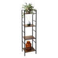 METALL- UND HOLZREGAL 29,45 x 23,5 x H 106,5 cm - 4 Einlegeböden