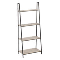 ÉTAGÈRE DE RANGEMENT EN MÉTAL ET BOIS 60 x 35 x H 148 cm - 4 étagères