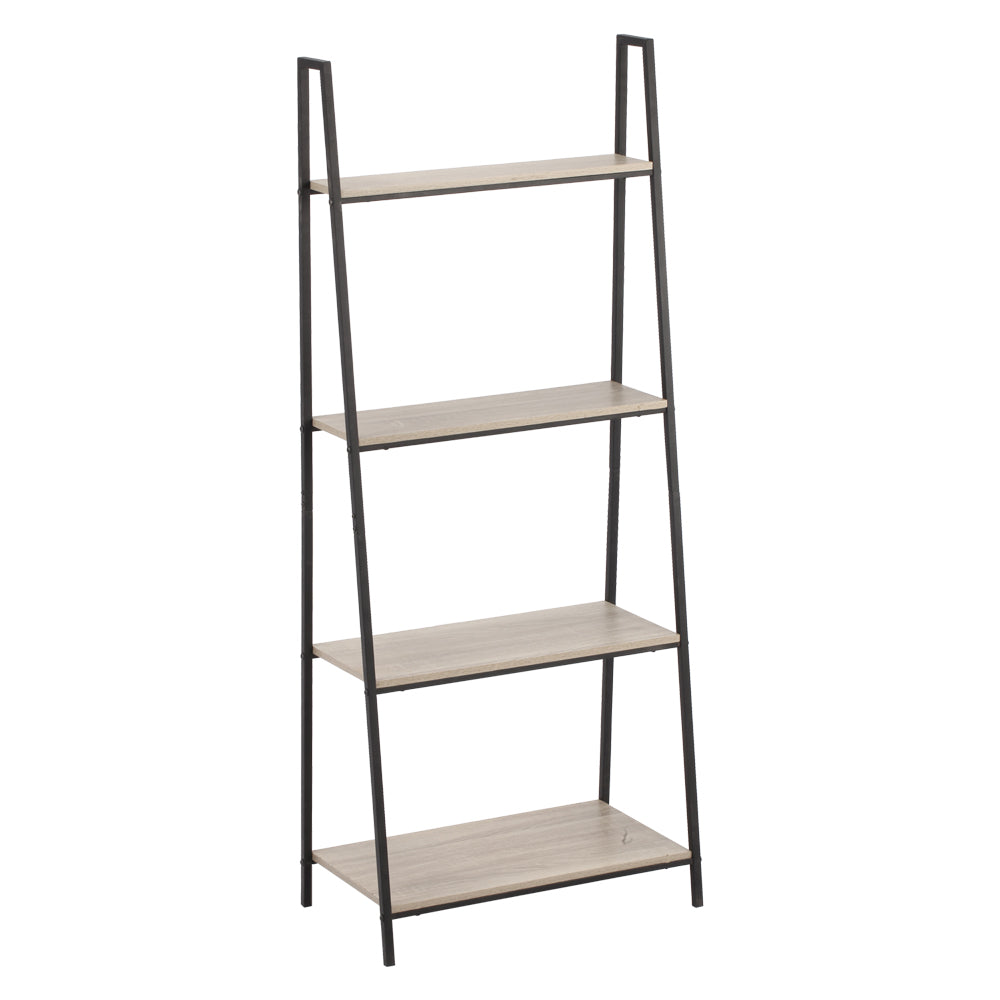 ÉTAGÈRE DE RANGEMENT EN MÉTAL ET BOIS 60 x 35 x H 148 cm - 4 étagères