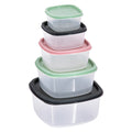 BOÎTE ALIMENTAIRE CARRÉE « KEEPER » lot de 5