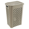 WÄSCHESAMMLER "ARIANNA" 50 L, 43,5 x 33,5 x H 55 cm, Farbe Taupe