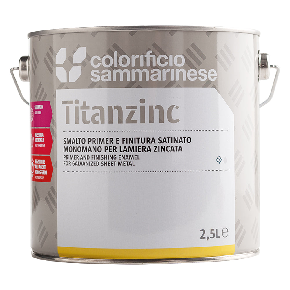 ÉMAIL SYNTHÉTIQUE GARNISSANT 'TITANZINC' 0,750 Litre Rouge