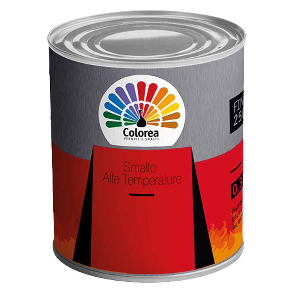 Émail HAUTE TEMPÉRATURE « COLOREA » 0,125 L Noir mat
