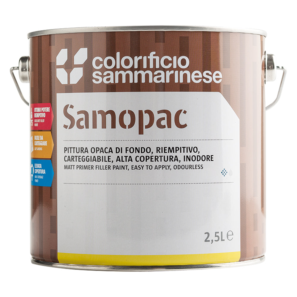 PITTURA OPACA DI FONDO 'SAMOPAC' Lt. 0,5