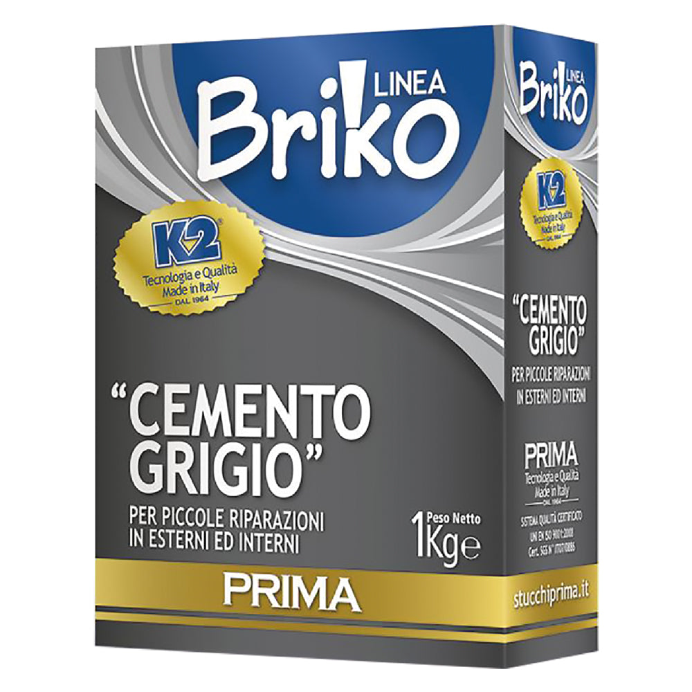 ZEMENT GRAU IN PULVERFORM 'BRIKO K2' 4 kg - Beutel