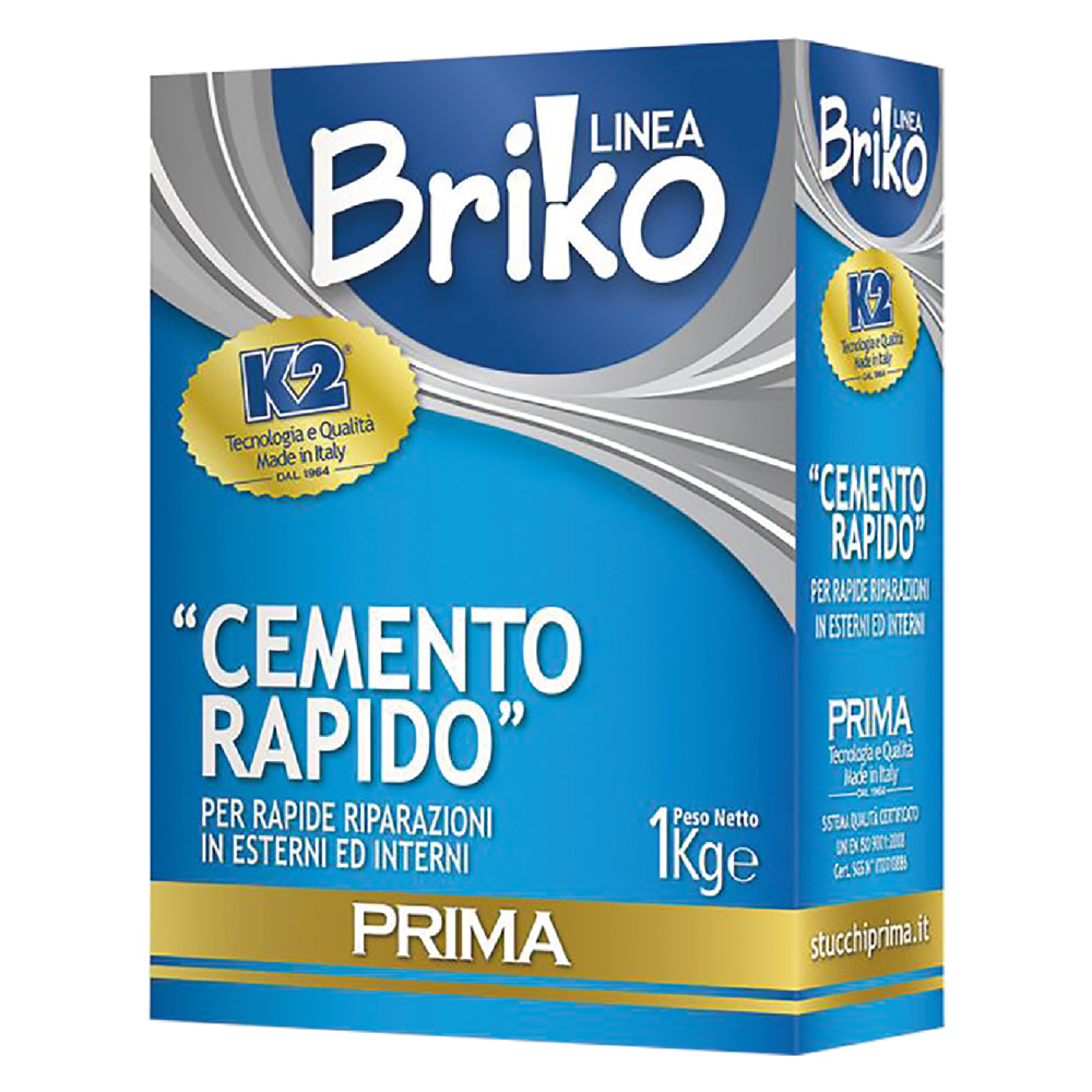 CIMENT RAPIDE EN POUDRE 'BRIKO K2' Kg. 1 - boîte