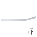 MOULURE DÉCORATIVE POUR PLAFOND mod. I709 - 14 x 40 mm x 2 m