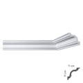 CORNICE DECORATIVA PER SOFFITTO mod. I790 - mm 110 x  110 x 2 mt