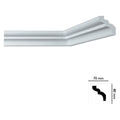 CORNICE DECORATIVA PER SOFFITTO mod. I785 - mm. 70 x 80 x 2 mt