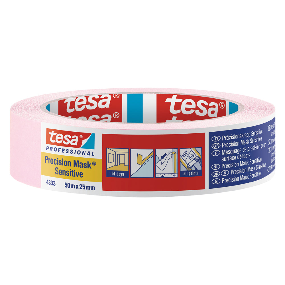 RUBAN DE MASQUAGE 'PRECISION MASK SENSITIVE' 50 mm x 50 m - couleur rose
