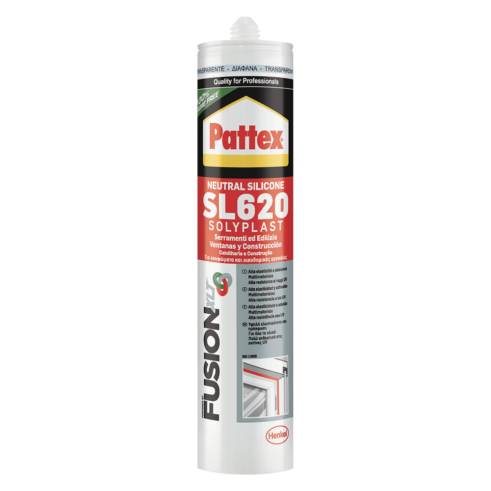 NEUTRALES SILIKON FÜR BAU UND FENSTER 'SOLYPLA ml 300 - Aluminium RAL 9006