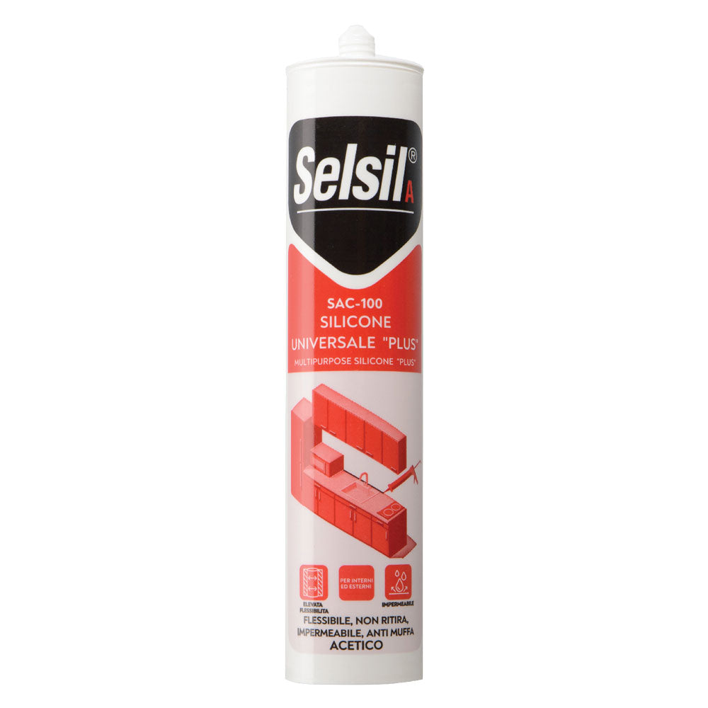 SILICONE ACÉTIQUE UNIVERSEL 'SAC 100' transparent 280 g